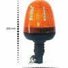 2x Flexi Din Spigot Pole Mount Led Flashing Orange Warning Beacon Lights Lamps - Image 2