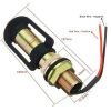 2x Flexi Din Spigot Pole Mount Led Flashing Orange Warning Beacon Lights Lamps - Image 3