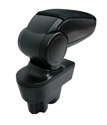 Black Fabric Cloth Armrest Center Console Fit For For Peugeot 207 207+ CC &  SW - Flexzon